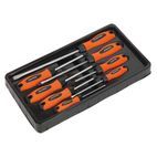 Sealey HV003 Screwdriver Set 8pc Hi-Vis Orange additional 2