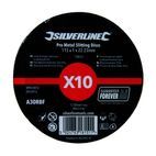Silverline Pro Metal Slitting Disc 10pk 115 x 1 x 22.23mm additional 4