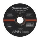 Silverline Pro Metal Slitting Disc 10pk 115 x 1 x 22.23mm additional 1