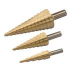 Silverline Titanium-Coated HSS Step Drill Set 3pce 3pce additional 1
