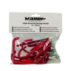 Fixman Assorted Storage Hooks Pack 20pce additional 2