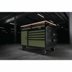 Draper 08269 BUNKER® Multi-Functional Workbench Roller Tool Cabinet, 14 Drawer, 48", Green additional 2