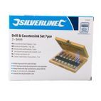 Silverline Drill &amp; Countersink Set 7pce 3 - 6mm additional 5