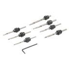 Silverline Drill &amp; Countersink Set 7pce 3 - 6mm additional 1