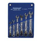 Silverline Flexible Head Ratchet Spanner Set 6pce 8 - 17mm additional 1