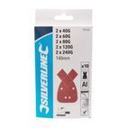 Silverline Hook &amp; Loop Detail Sander Sheets &amp; 2 Tips 140mm 10pk additional 2