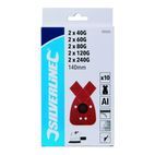Silverline Hook &amp; Loop Detail Sander Sheets &amp; 2 Tips 140mm 10pk additional 3
