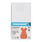 Silverline Hook &amp; Loop Detail Sander Sheets &amp; Tips 140mm 10pk 2 x 40, 2 x 60, 2 x 80, 2 x 120, 2 x 240G additional 2