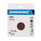 Silverline Hook &amp; Loop Discs Punched 125mm 10pk additional 6