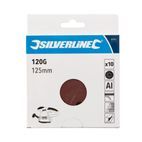 Silverline Hook &amp; Loop Discs Punched 125mm 10pk additional 5