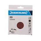 Silverline Hook &amp; Loop Discs Punched 125mm 10pk additional 2
