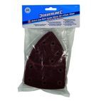 Silverline Hook &amp; Loop Multi-Sander Sheets 102 x 62mm, 93mm 25pk 5 x 40, 60, 80, 120, 180 Grit additional 2