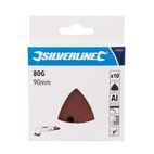 Silverline Hook &amp; Loop Triangle Sheets 90mm 10pk additional 5