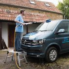 Silverline Telescopic Cleaning Brush 1.32 - 2.14m additional 2