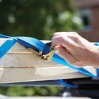 Silverline Ratchet Tie Down Strap S-Hook 4pce 4m x 25mm - Rated 350kg Capacity 700kg additional 4