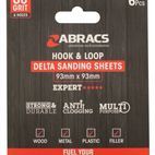 Abracs Hook &amp; Loop Delta Sanding Sheets Pack 6 additional 3