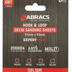 Abracs Hook &amp; Loop Delta Sanding Sheets Pack 6 additional 1