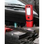 Sealey LED3601R Rechargeable 360° Inspection Lamp 3W COB + 1W LED Red Lithium-Polymer additional 3