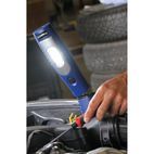 Sealey LED3602B Rechargeable 360° Inspection Lamp 7 SMD + 3W LED Blue Lithium-ion additional 2