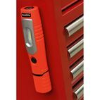 Sealey LED3602R Rechargeable 360° Inspection Lamp 7 SMD + 3W LED Red Lithium-ion additional 10