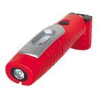 Sealey LED3602R Rechargeable 360° Inspection Lamp 7 SMD + 3W LED Red Lithium-ion additional 3