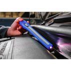 Sealey LED3604UV Rechargeable 360° Slim Inspection Lamp 16 SMD LED + 1W LED + UV Light Black Lithium-ion additional 16