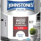 Johnstone's Exterior Hardwearing Gloss - Brilliant White additional 2