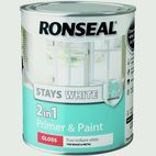 Ronseal Stay White 2in1 Primer &amp; Paint additional 1