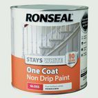 Ronseal Stays White One Coat Non Drip Paint additional 2