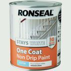 Ronseal Stays White One Coat Non Drip Paint additional 3