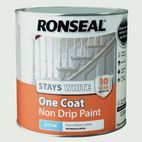 Ronseal Stays White One Coat Non Drip Paint additional 4