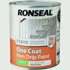 Ronseal Stays White One Coat Non Drip Paint additional 5