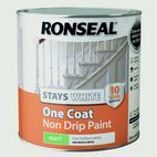 Ronseal Stays White One Coat Non Drip Paint additional 6