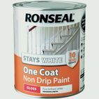Ronseal Stays White One Coat Non Drip Paint additional 1