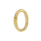 Securit Brass Numeral No.0 additional 2