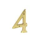 Securit Brass Numeral No.4 additional 2