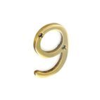 Securit Brass Numeral No.9 additional 1