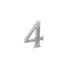 Securit Chrome Numeral 4 additional 2