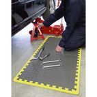 Sealey MIC1218Y3 Interlocking EVA Foam Workshop Mat Set 1240 x 1825mm with Hi-Vis Edges additional 3