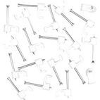 Securlec Cable Clips Flat Pack of 100 additional 3