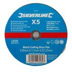 Silverline Metal Cutting Discs Flat 5pk 230 x 3 x 22.23mm additional 2