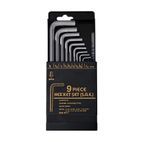 King Dick Hex Key Wrench Set AF 9pce 1/16" - 3/8" additional 2