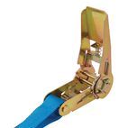 Silverline Ratchet Tie Down Strap S-Hook 4.5m x 25mm - Rated 250kg Capacity 500kg additional 5