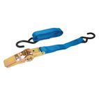 Silverline Ratchet Tie Down Strap S-Hook 4.5m x 25mm - Rated 250kg Capacity 500kg additional 8