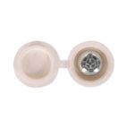 Sealey NPW50 Number Plate Screw with Flip Cap 4.2 x 19mm White Pack of 50 additional 2