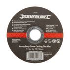 Silverline Heavy Duty Stone Cutting Disc Flat 115 x 3 x 22.23mm additional 2