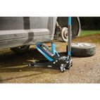 Draper 28481 Trolley Jack, 3 Tonne, Blue additional 2