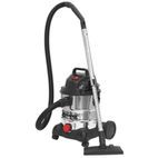 Sealey PC200SD Vacuum Cleaner Industrial Wet &amp; Dry 20ltr 1250W/230V Stainless Drum additional 6
