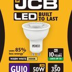 JCB GU10 5W LED Bulb – Warm White 3000K, 345 Lumens (Non-Dimmable) additional 1