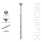 Twin Thread Screws – Securfix, Pozi Countersunk, Zinc Plated additional 1